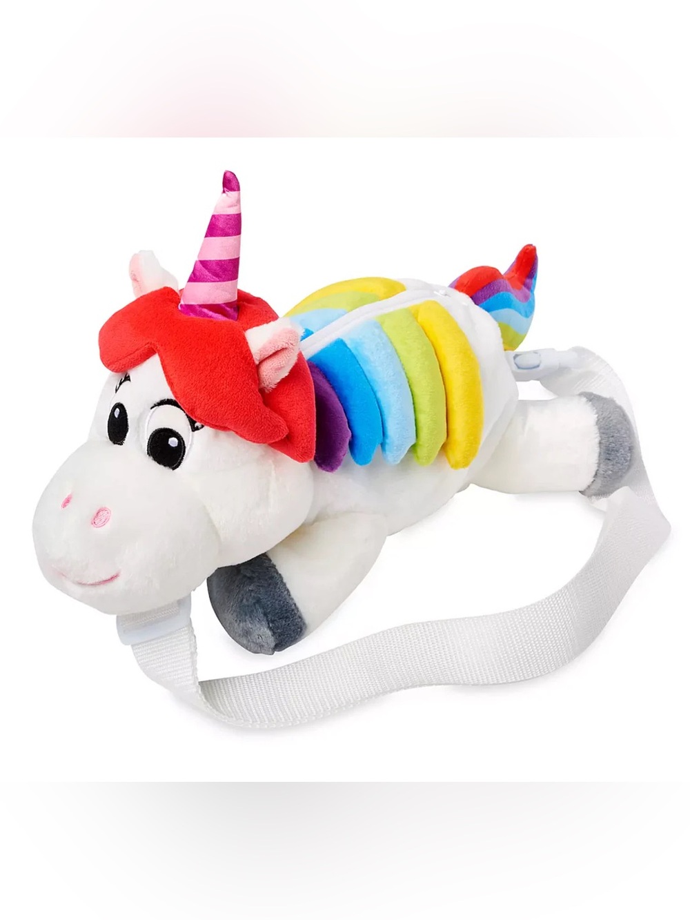 Disney Parks Inside Out Rainbow Unicorn Plush Backpack